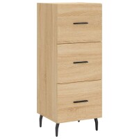 vidaXL Highboard Sonoma-Eiche 34,5x34x180 cm Holzwerkstoff