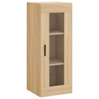 vidaXL Highboard Sonoma-Eiche 34,5x34x180 cm Holzwerkstoff