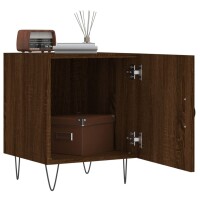 vidaXL Nachttische 2 Stk. Braun Eichen-Optik 40x40x50 cm Holzwerkstoff