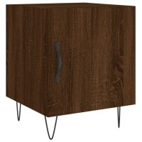 vidaXL Nachttische 2 Stk. Braun Eichen-Optik 40x40x50 cm Holzwerkstoff