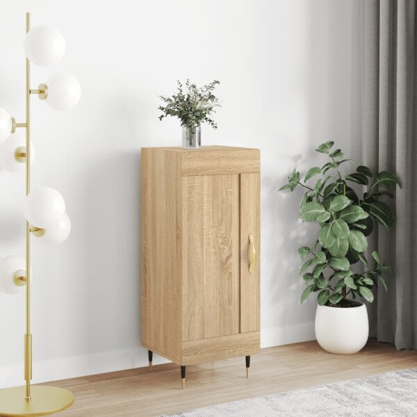 vidaXL Sideboard Sonoma-Eiche 34,5x34x90 cm Holzwerkstoff