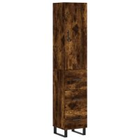 vidaXL Highboard Räuchereiche 34,5x34x180 cm...