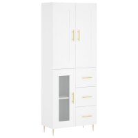 vidaXL Highboard Weiß 69,5x34x180 cm Holzwerkstoff