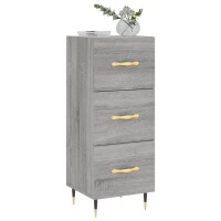 vidaXL Sideboard Grau Sonoma 34,5x34x90 cm Holzwerkstoff