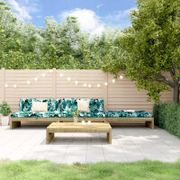 vidaXL 4-tlg. Garten-Lounge-Set mit Kissen Kiefernholz Impr&auml;gniert