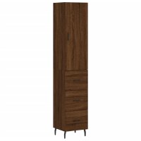 vidaXL Highboard Braun Eichen-Optik 34,5x34x180 cm...