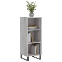 vidaXL Sideboard Grau Sonoma 34,5x32,5x90 cm Holzwerkstoff