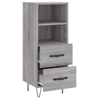 vidaXL Sideboard Grau Sonoma 34,5x34x90 cm Holzwerkstoff