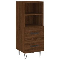 vidaXL Sideboard Braun Eichen-Optik 34,5x34x90 cm Holzwerkstoff