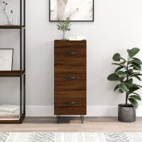 vidaXL Sideboard Braun Eichen-Optik 34,5x34x90 cm...