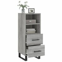 vidaXL Sideboard Grau Sonoma 34,5x34x90 cm Holzwerkstoff