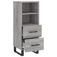 vidaXL Sideboard Grau Sonoma 34,5x34x90 cm Holzwerkstoff