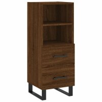 vidaXL Sideboard Braun Eichen-Optik 34,5x34x90 cm...