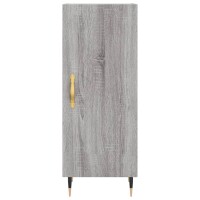 vidaXL Sideboard Grau Sonoma 34,5x34x90 cm Holzwerkstoff