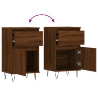vidaXL Sideboards 2 Stk. Braun Eichen-Optik 40x35x70 cm Holzwerkstoff