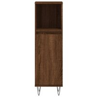 vidaXL Badschrank Braun Eichen-Optik 30x30x100 cm Holzwerkstoff