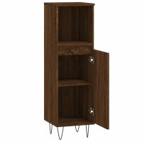 vidaXL Badschrank Braun Eichen-Optik 30x30x100 cm Holzwerkstoff