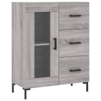 vidaXL Sideboard Grau Sonoma 69,5x34x90 cm Holzwerkstoff