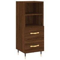 vidaXL Sideboard Braun Eichen-Optik 34,5x34x90 cm...