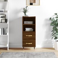 vidaXL Sideboard Braun Eichen-Optik 34,5x34x90 cm Holzwerkstoff