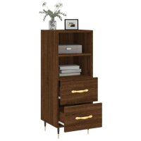 vidaXL Sideboard Braun Eichen-Optik 34,5x34x90 cm Holzwerkstoff