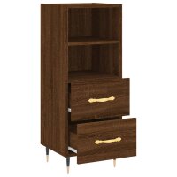 vidaXL Sideboard Braun Eichen-Optik 34,5x34x90 cm Holzwerkstoff