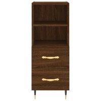 vidaXL Sideboard Braun Eichen-Optik 34,5x34x90 cm Holzwerkstoff