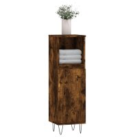 vidaXL Badschrank R&auml;uchereiche 30x30x100 cm Holzwerkstoff