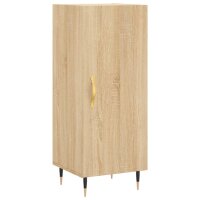 vidaXL Sideboard Sonoma-Eiche 34,5x34x90 cm Holzwerkstoff