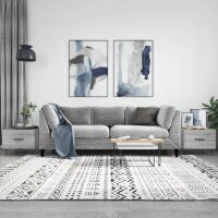 vidaXL Couchtische 2 Stk. Grau Sonoma 50x50x40 cm Holzwerkstoff