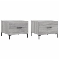 vidaXL Couchtische 2 Stk. Grau Sonoma 50x50x40 cm...