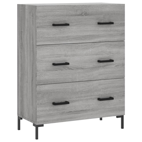 vidaXL Sideboard Grau Sonoma 69,5x34x90 cm Holzwerkstoff