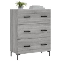 vidaXL Sideboard Grau Sonoma 69,5x34x90 cm Holzwerkstoff