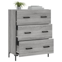 vidaXL Sideboard Grau Sonoma 69,5x34x90 cm Holzwerkstoff