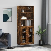 vidaXL Highboard Räuchereiche 69,5x34x180 cm...