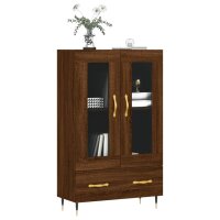 vidaXL Highboard Braun Eichen-Optik 69,5x31x115 cm Holzwerkstoff