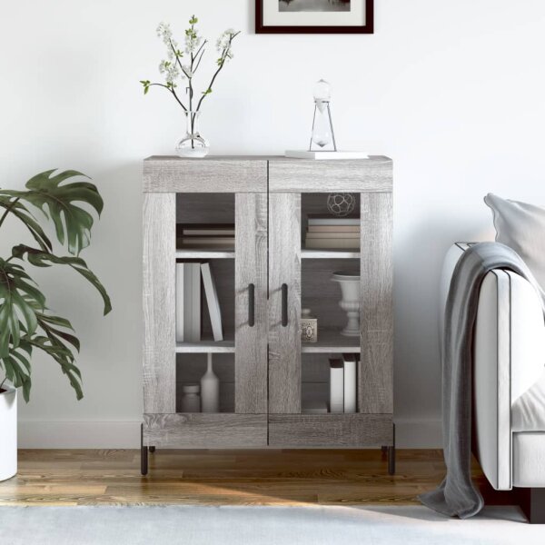 vidaXL Sideboard Grau Sonoma 69,5x34x90 cm Holzwerkstoff