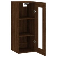 vidaXL Wandschrank Braun Eichen-Optik 34,5x34x90 cm