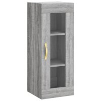 vidaXL Wandschrank Grau Sonoma 34,5x34x90 cm