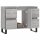 vidaXL Badschrank Grau Sonoma 80x33x60 cm Holzwerkstoff