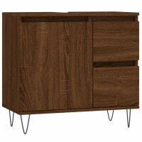 vidaXL Badschrank Braun Eichen-Optik 65x33x60 cm Holzwerkstoff