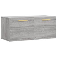 vidaXL Wandschrank Grau Sonoma 80x36,5x35 cm Holzwerkstoff