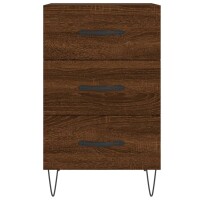 vidaXL Nachttisch Braun Eichen-Optik 40x40x66 cm Holzwerkstoff