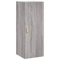 vidaXL Wandschrank Grau Sonoma 34,5x34x90 cm