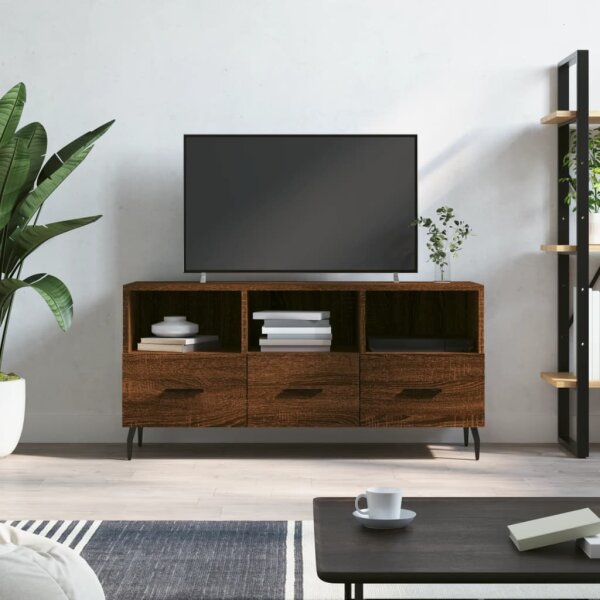 vidaXL TV-Schrank Braun Eichen-Optik 102x36x50 cm Holzwerkstoff