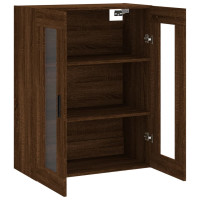 vidaXL Wandschrank Braun Eichen-Optik 69,5x34x90 cm