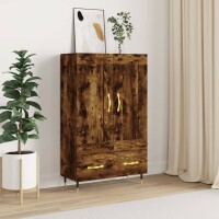 vidaXL Highboard Räuchereiche 69,5x31x115 cm Holzwerkstoff