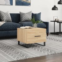 vidaXL Couchtisch Sonoma-Eiche 50x50x40 cm Holzwerkstoff