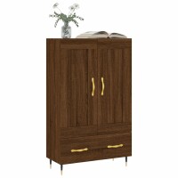 vidaXL Highboard Braun Eichen-Optik 69,5x31x115 cm Holzwerkstoff