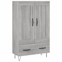 vidaXL Highboard Grau Sonoma 69,5x31x115 cm Holzwerkstoff